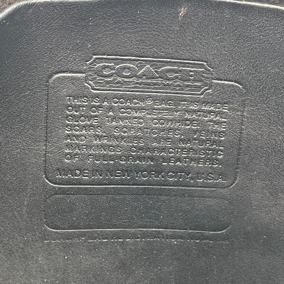 Vintage Coach Skinny Tote 9546 Brown Leather Handbag Purse - Picture 3 of 12